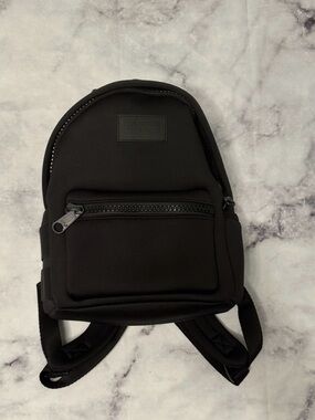 Dagne Dover Black Mini Small Dakota Backpack Bookbag with Original Dust Bag